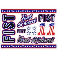 Fist Evel Knievel Sticker Sheet