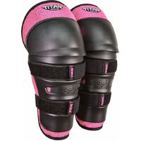 Fox Peewee Titan Knee Guard - Black/Pink - OS