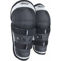 Fox Peewee Titan Knee/Shin Grd - Black/Silver - OS