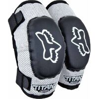 Fox Peewee Titan Youth Elbow Guard - Black/Silver - OS