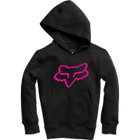 Fox Youth Legacy Pull Over Fleece - Black/Pink