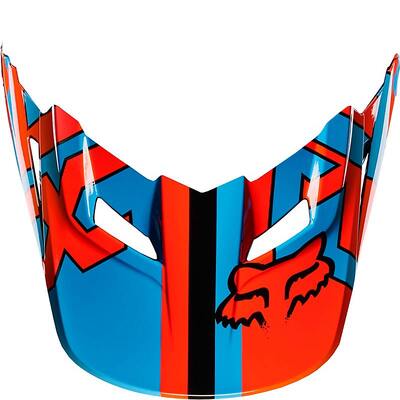 Fox MX17 V1 Falcon Visor - Black/Orange