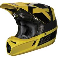 Fox V3 Preest Dark Yellow Helmet