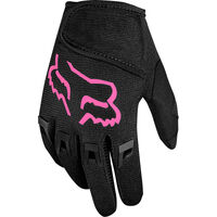 Fox Kids Dirtpaw Black and Pink Gloves