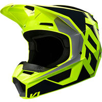 Fox V1 Prix Lovl Black and Yellow Helmet