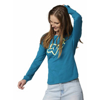 Fox Womens Boundary LS Top - Maui Blue