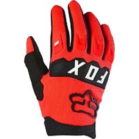 Fox 2023 Youth Dirtpaw Fluro Red Gloves