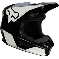 Fox Youth V1 Revn Black White Helmet