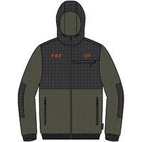 Fox Womens Dayton Zip Fleece - Fatigue Green