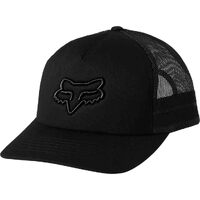 Fox Boundary Trucker Hat - Black/Black - OS