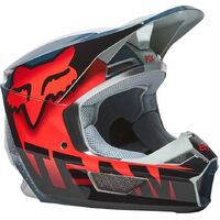 Fox 2022 V1 Trice Grey Orange ECE Helmet