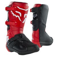 Fox Youth Comp MX Boots - Red