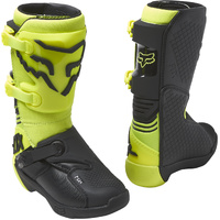 Fox Youth Comp Boot - Fluro Yellow