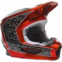 Fox V1 Peril ECE Helmet - Fluro Red