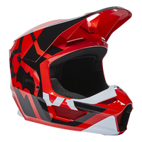 Fox V1 Lux ECE Helmet - Fluro Red