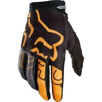 Fox 180 Skew Black Gold Gloves