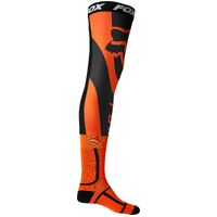Fox 2022 Mirer Knee Brace Fluro Orange Socks