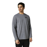 Fox Tread Lightly LS Tech Tee - Heather Graphite