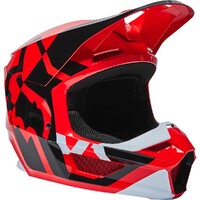 Fox Youth V1 Lux ECE Helmet - Fluro Red