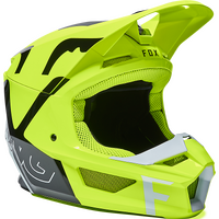 Fox Youth V1 Skew ECE Helmet - Fluro Yellow