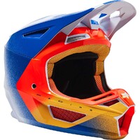 Fox V2 Rkane ECE Helmet - Orange/Blue