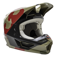 Fox Youth V1 Bnkr ECE Helmet - Green/Camo
