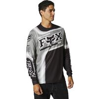 Fox Powerband Black Grey Long Sleeve Jersey