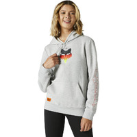 Fox Womens Skarz Pull Over Fleece - Light Heather Grey