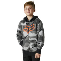 Fox Youth Bnkr Zip Fleece - Black/Camo