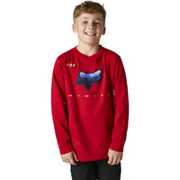 Fox Youth Rkane LS Tee - Flame Red