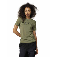 Fox Womens Pinnacle SS Tech Tee - Army Green