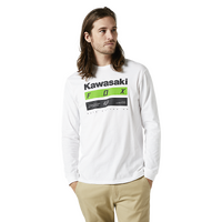 Fox Kawi Stripes LS Tee - Optic White