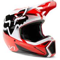 Fox V1 Leed Helmet - Flo Red
