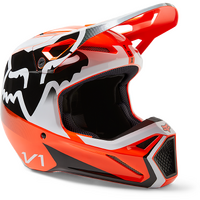 Fox V1 Leed DOT/ECE Helmet - Fluro Orange