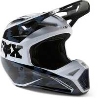 Fox 2023 V1 Nuklr Helmet - Black/White/Blue
