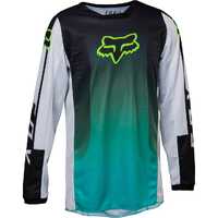 Fox 180 Leed Youth Jersey - Teal/Black/White