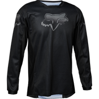 Fox Youth Blackout Jersey - Black/Black