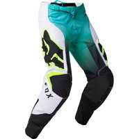 Fox 180 Leed Youth Pants - Teal/Black/White