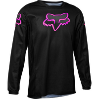 Fox Youth Girls Blackout Jersey - Black/Pink