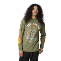 Fox Parkerboss LS Premium Tee - Army Green