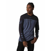 Fox Efekt LS Tee - Heather Deep Cobalt
