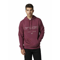 Fox Fixated Pull Over Fleece - Dark Maroon
