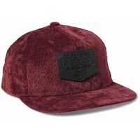 Fox Fixated Snapback Hat - Dark Maroon - OS