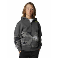 Fox Youth Lindon Zip Fleece - Black/Camo