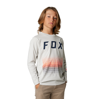 Fox Youth Fgmnt LS Tee - Light Grey