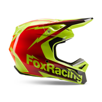 Fox V1 Statk Helmet - Red/Yellow