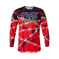 Fox 180 Barbed Wire SE Jersey - Fluro Red