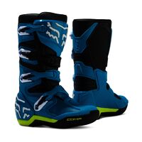 Fox 2024 Youth Comp Boots - Blue/Yellow