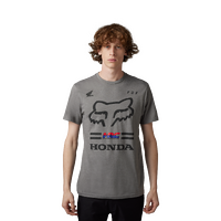 Fox X Honda SS Tee - Heather Graphite