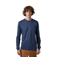 Fox Level Up LS Premium Pkt Tee - Deep Cobalt